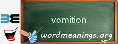 WordMeaning blackboard for vomition